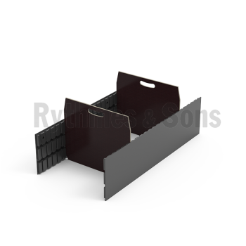 Flight-case - Kit rainuré composite + 2 cloisons pour mal-1