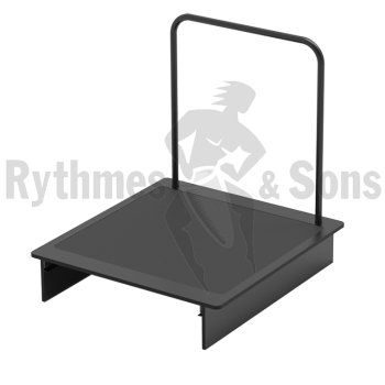 RYTHMES & SONS HECTOR® Podium de chef pliant en contreplaqué noir (défauts)