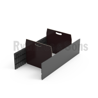 Grooved sides Composite + 2 dividers for trunk 1200x600xH500