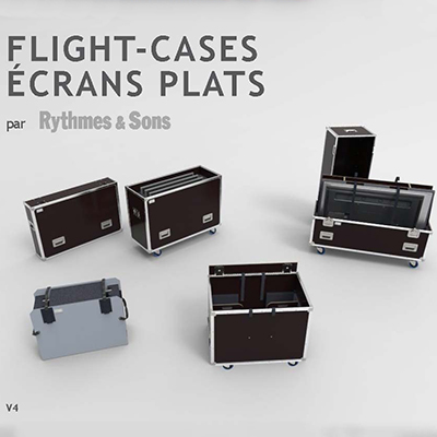 Flight-cases pour écrans plats